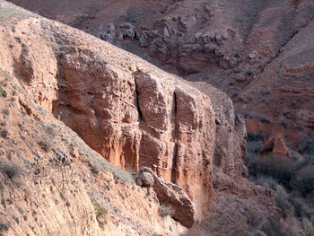 Rock formations in a desert