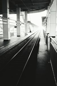 Railroad station platform