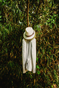 Man wearing hat on field