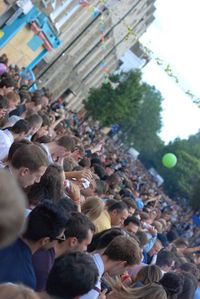 Group of people in stadium