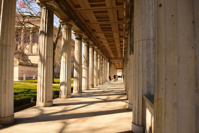 Corridor of historic building