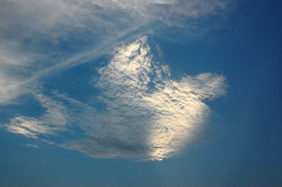 Low angle view of clouds in sky