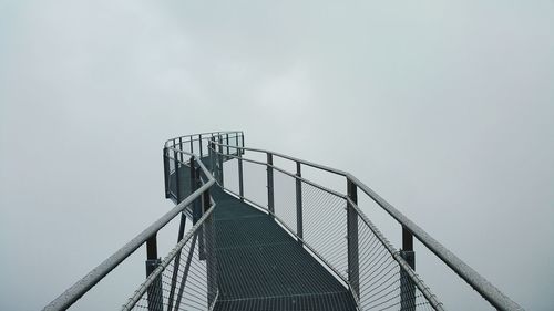 Observation point during foggy weather