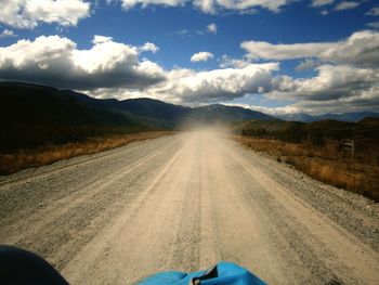 Country road passing through mountains