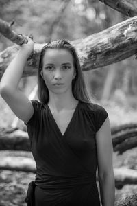 Portrait of beautiful young woman