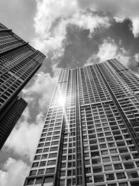 Low angle view of buildings against sky