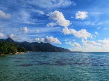 Scenic view of sea against sky