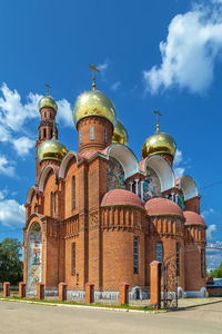 Low angle view of church against sky