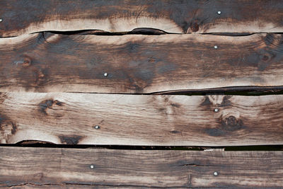 Full frame shot of weathered wooden plank