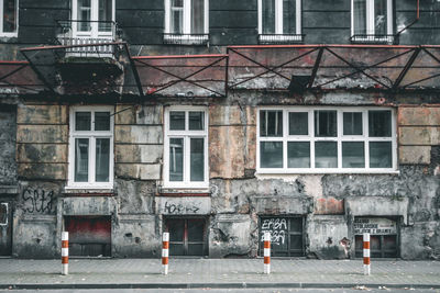 Exterior of buildings in city