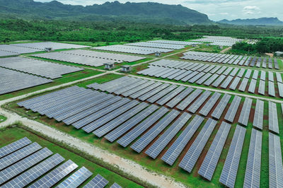 High angle view of bridge