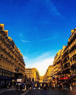 City street against sky