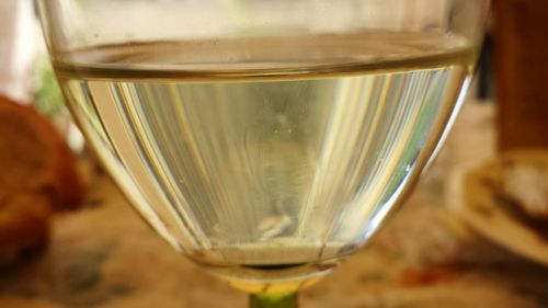 Close-up of drink in glass