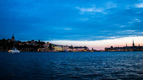 River with city in background