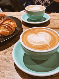 Close-up of coffee on table