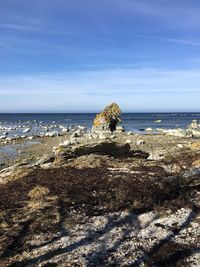 Scenic view of sea against sky