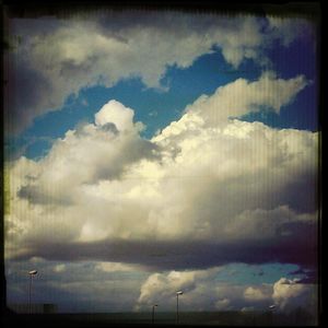 Low angle view of cloudy sky