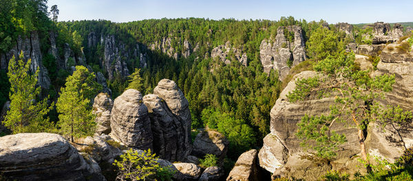 View of rock formations