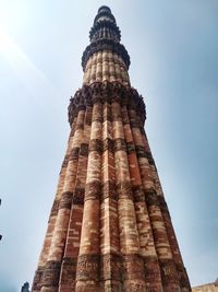 Low angle view of historic building against sky