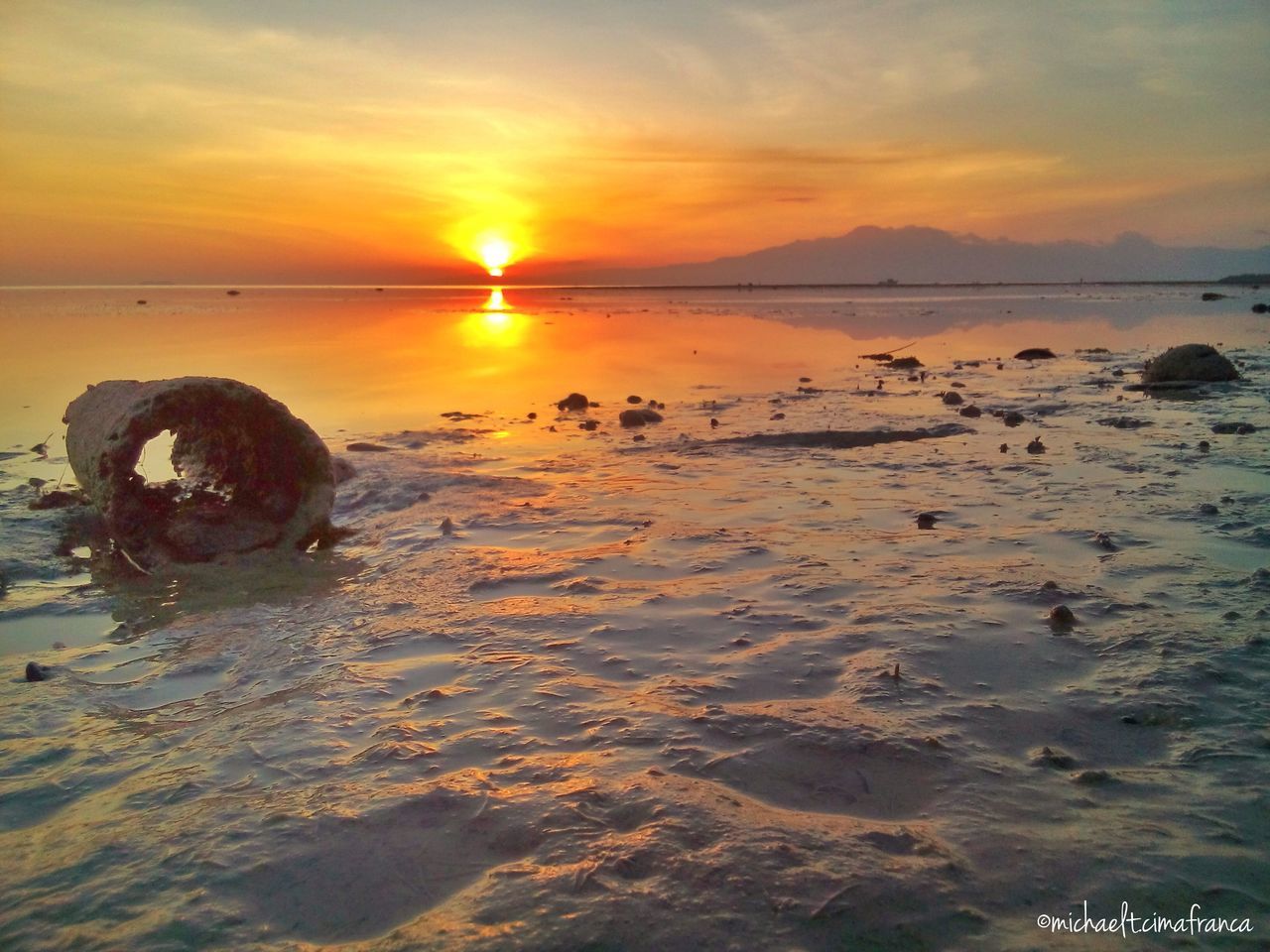 sunset, water, sea, orange color, scenics, sun, tranquil scene, beauty in nature, tranquility, sky, reflection, beach, horizon over water, idyllic, nature, shore, cloud - sky, silhouette, rock - object, sunlight