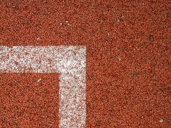 Full frame shot of basketball court with marking