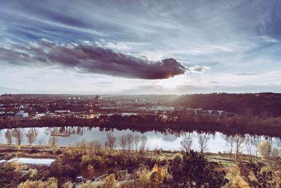 Scenic view of landscape against sky