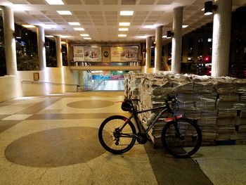 Cars parked in front of building