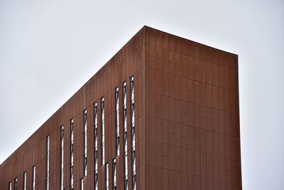 Low angle view of building against clear sky