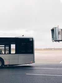 Bus on road against sky 