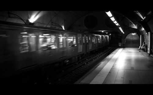 Railroad station platform