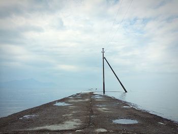 Cloudy sky over sea