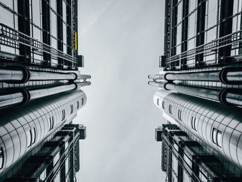 Low angle view of bridge against sky