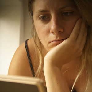 Portrait of a beautiful young woman