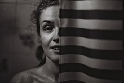 Portrait of man at home