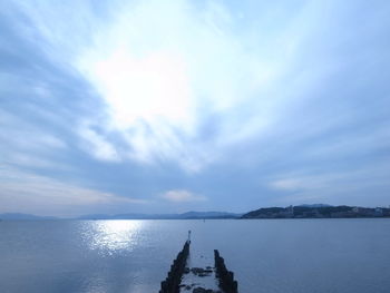 Scenic view of sea against sky