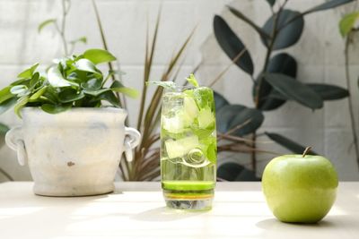 Close-up of drink on table