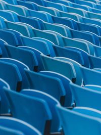 Full frame shot of empty seats