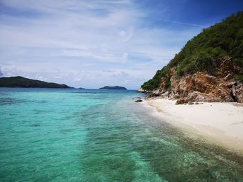 Scenic view of sea against sky