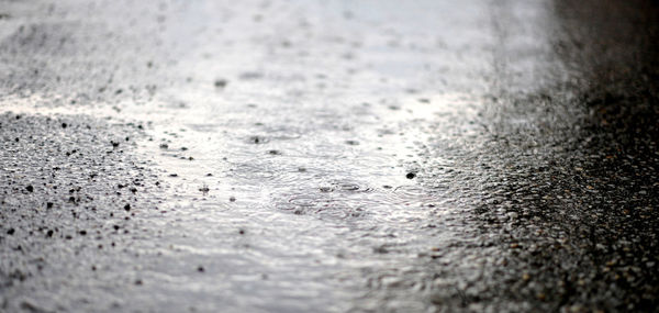 Full frame shot of wet road