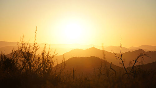 Scenic view of sunset