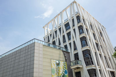 Low angle view of building against sky