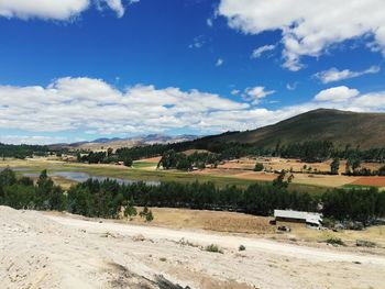 Scenic view of landscape against sky