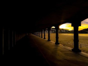 Empty corridor of building