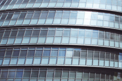 Low angle view of modern building against sky