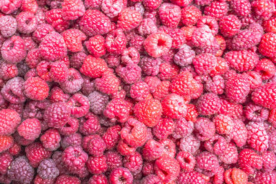 Full frame shot of strawberries