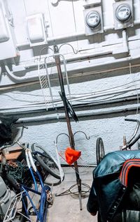 View of bicycles on bicycle