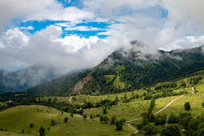 Scenic view of landscape against sky