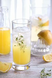 Close-up of drink on table