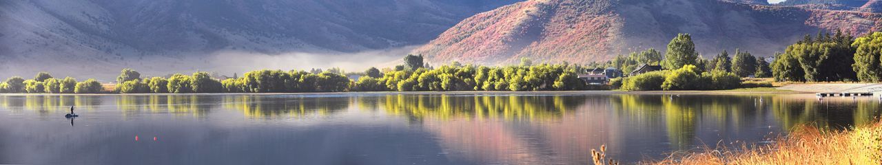 Panoramic view of lake