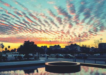 City at sunset